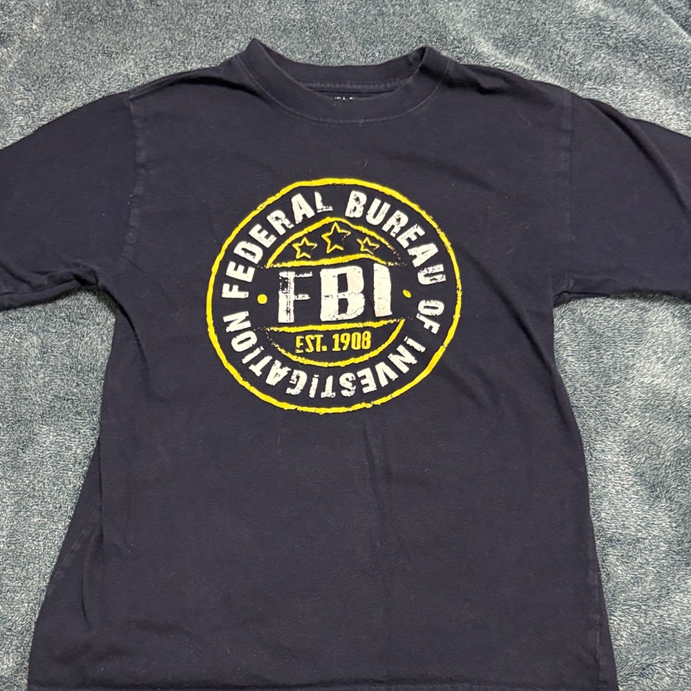 FBI Kids Short Sleeve Tee - Navy Blue